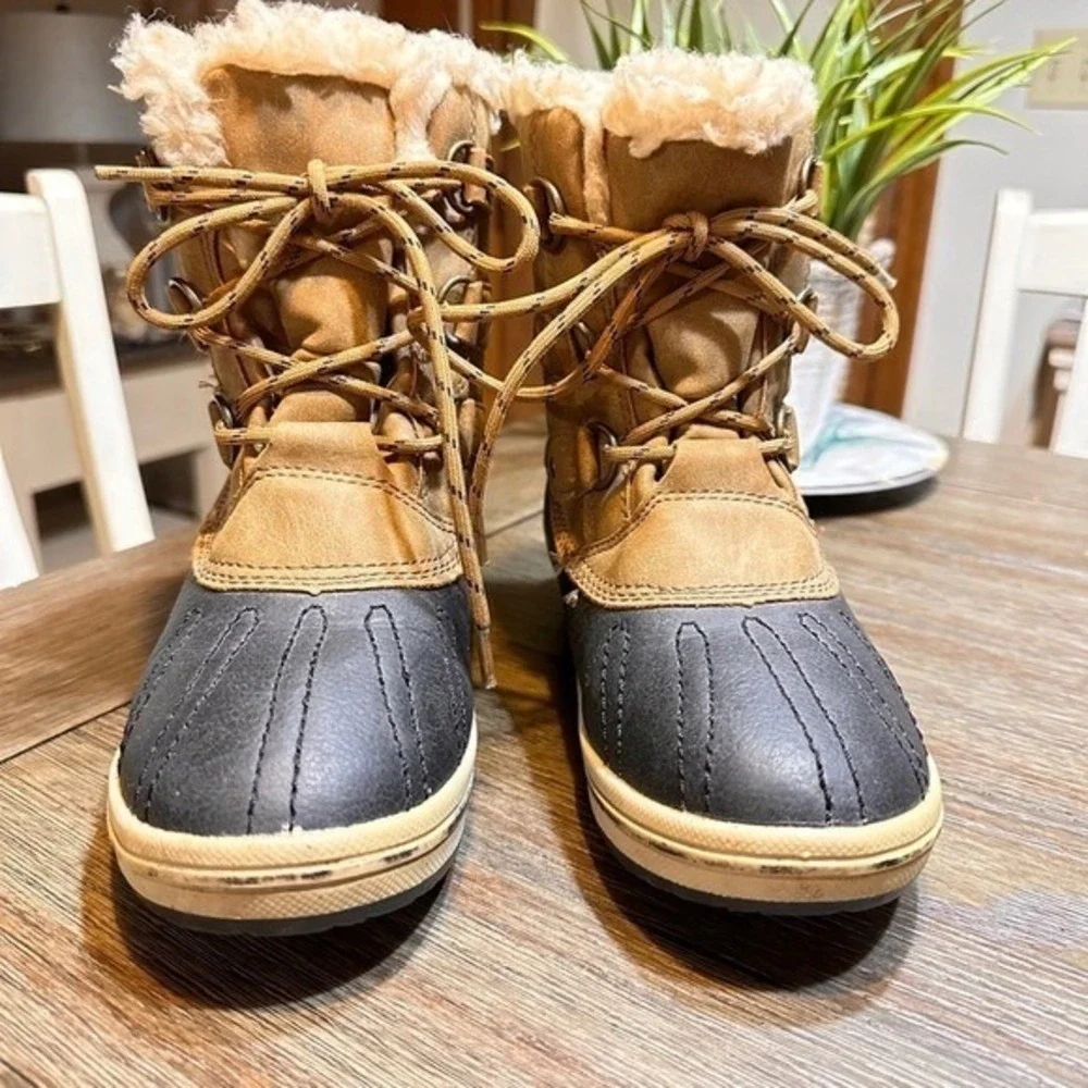 Women's Pawz Winter Fur Lined Boots‎ Brown Size 6